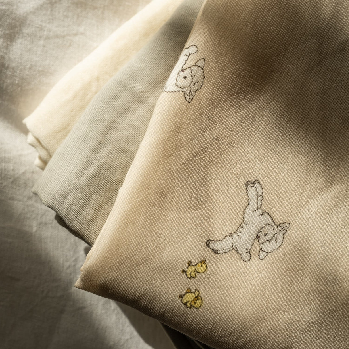 That's Mine Tiny Friends Bora Muslin Cloth 3-Pack