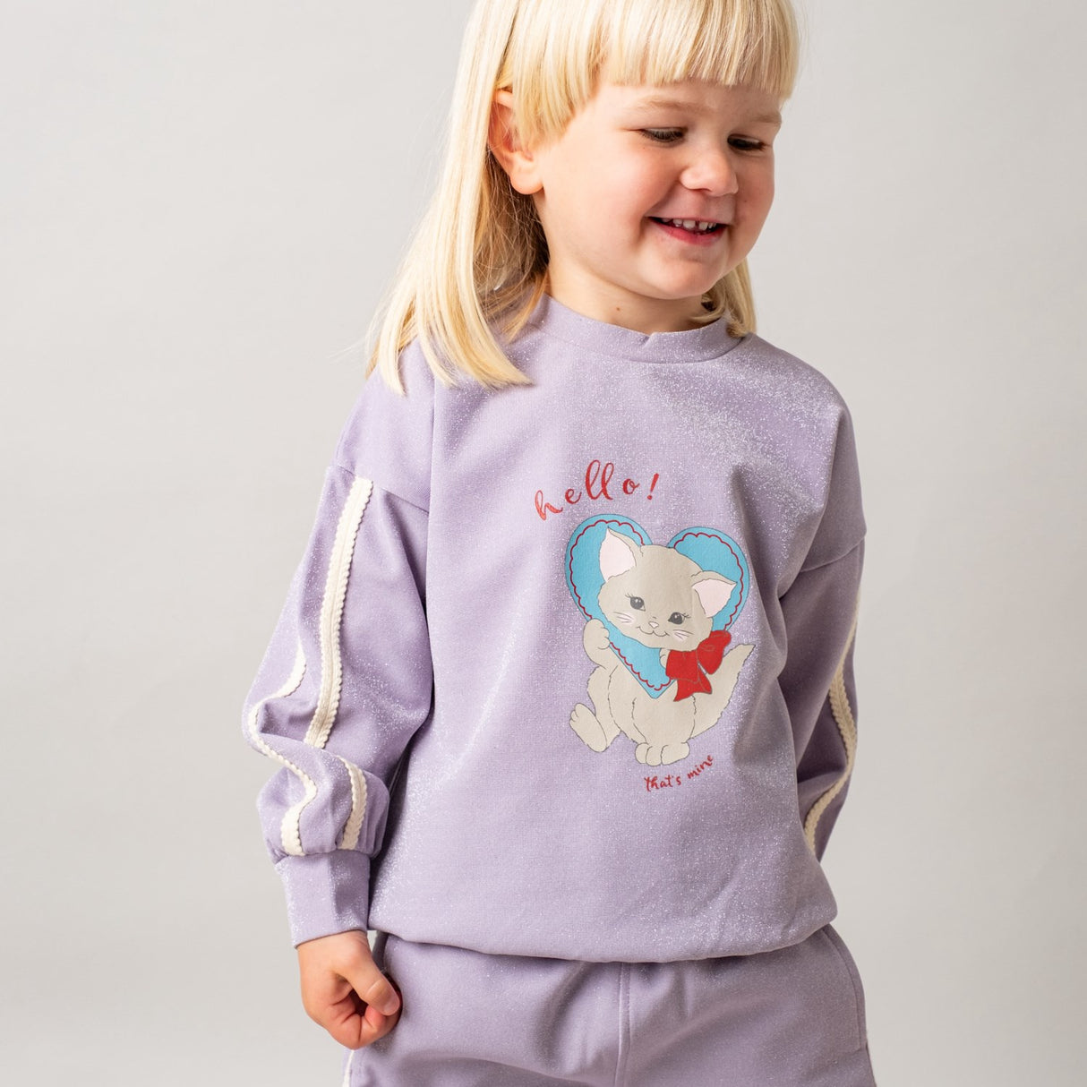 That's Mine Purple Glitter Luanna Sweatshirt