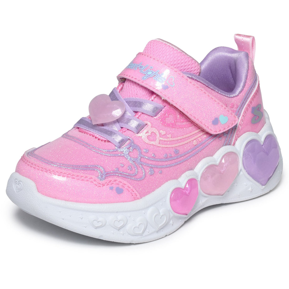 Skechers Pink Enchanted Heart Lights