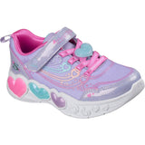 Skechers Purple Enchanted Heart Lights