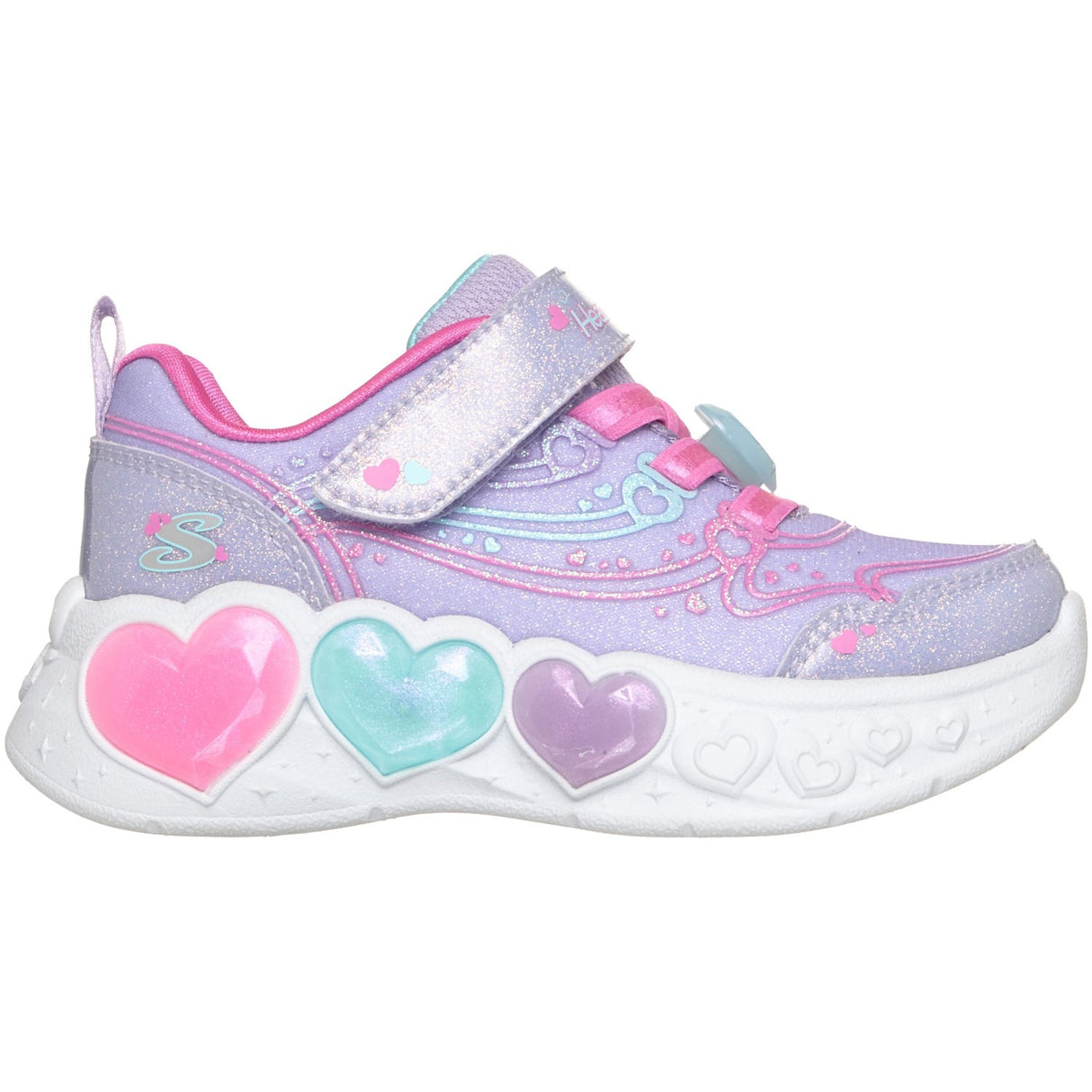 Skechers Purple Enchanted Heart Lights