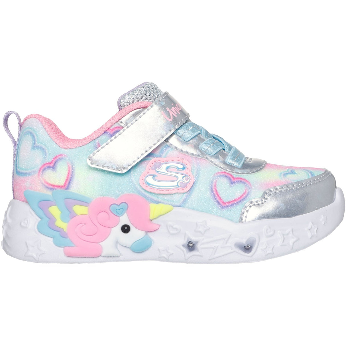 Skechers Silver Unicorn Charmer - Lil Heart S