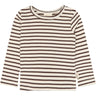 Petit Piao Chestnut Striped Ppsky Blouse