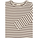 Petit Piao Chestnut Striped Ppsky Blouse