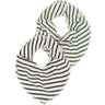 Petit Piao Navy Blazer Striped Ppsky Bib 2-Pack