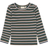 Petit Piao Trekking Green Multistriped Ppsong Blouse