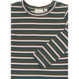 Petit Piao Trekking Green Multistriped Ppsong Blouse