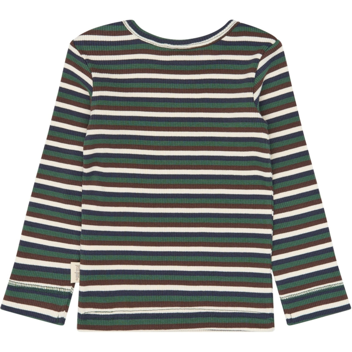 Petit Piao Trekking Green Multistriped Ppsong Blouse