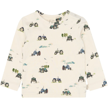 Petit Piao Eggnog Tractor Aop Ppstar Blouse