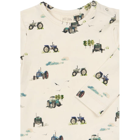 Petit Piao Eggnog Tractor Aop Ppstar Blouse