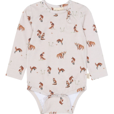 Petit Piao Gray Morn Fox Aop Ppstar L_S Body