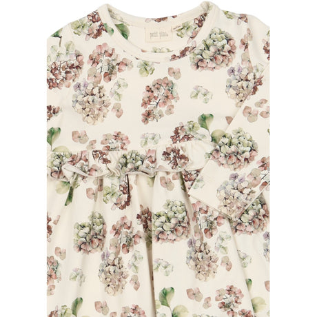Petit Piao Eggnog Hydranger Aop Ppstar L_S Dress