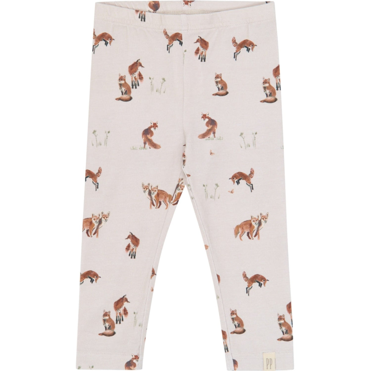 Petit Piao Gray Morn Fox Aop Ppstar Leggings