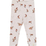 Petit Piao Gray Morn Fox Aop Ppstar Leggings