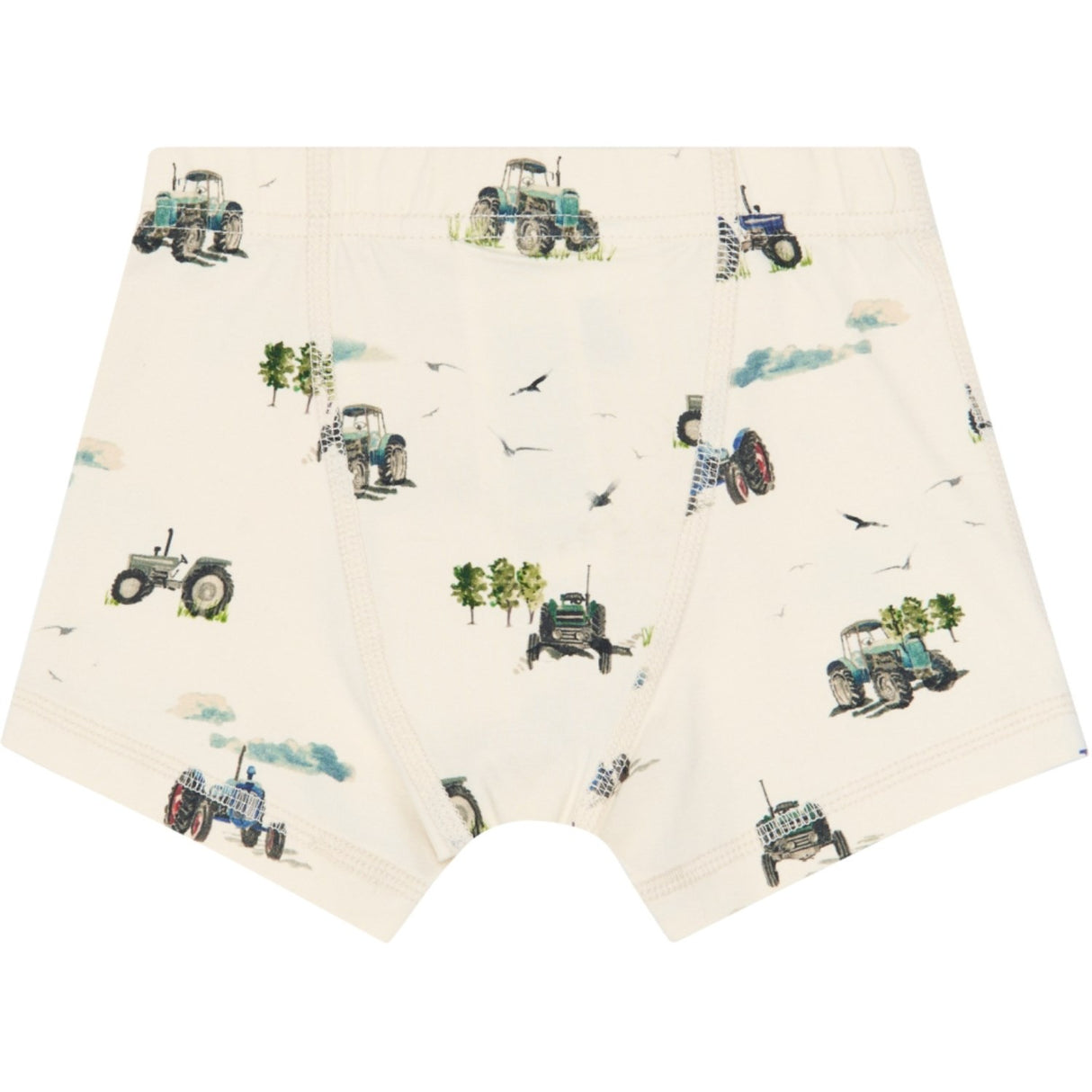 Petit Piao Eggnog Tractor Aop Ppstar Boxers 2-Pack