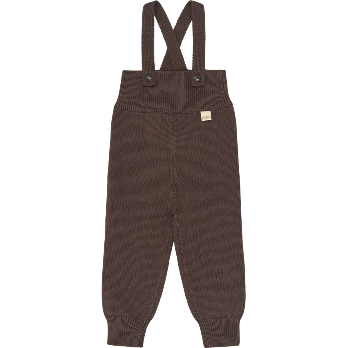 Petit Piao Chestnut Ppdag High Strap Knit Pants