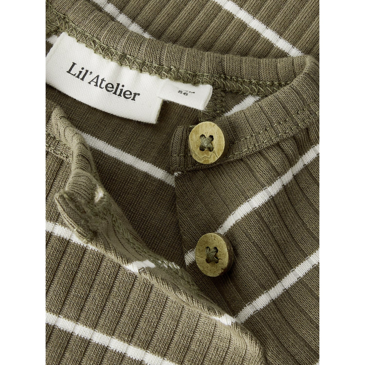 Lil'Atelier Shitake Turtledove Nbmkail Ls Slim Body Lil Noos