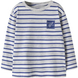 Name It Light Grey Melange Deep Ultramarine Nmmkristian Ls Nreg Top Pb