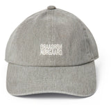 Mads Nørgaard Grey Melange Washed Cotton Twill Mirror Coal Cap