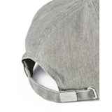 Mads Nørgaard Grey Melange Washed Cotton Twill Mirror Coal Cap