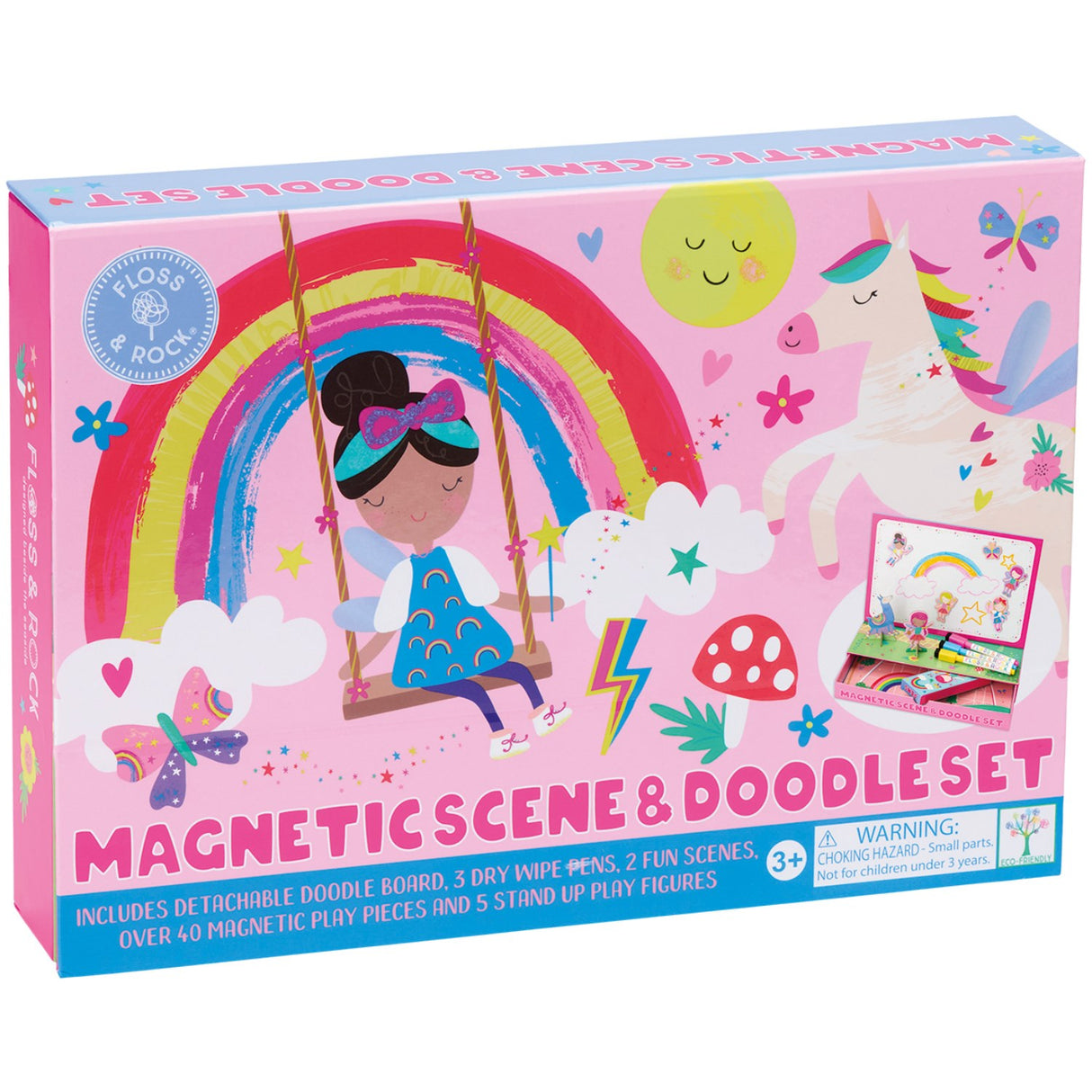 Floss & Rock Magnetisk Lege & Tegnesæt - Rainbow Fairy