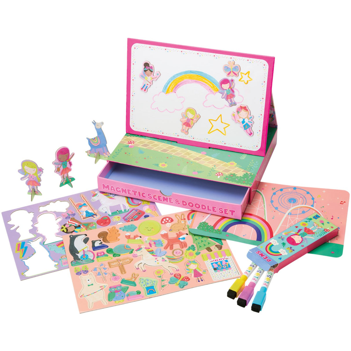 Floss & Rock Magnetisk Lege & Tegnesæt - Rainbow Fairy