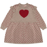 Hust & Claire Biscuit Knit Dress Hearts