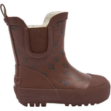 Pom Pom Tortoise Shell Paw Aop Brook Gumboots Thermo Ankle Aop