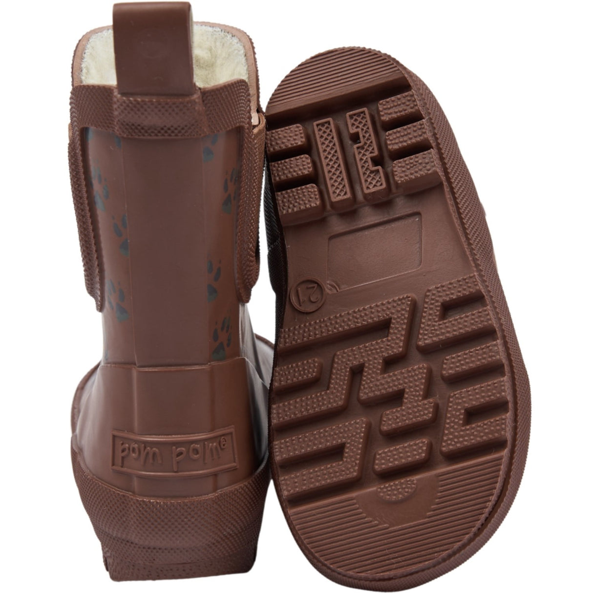 Pom Pom Tortoise Shell Paw Aop Brook Gumboots Thermo Ankle Aop