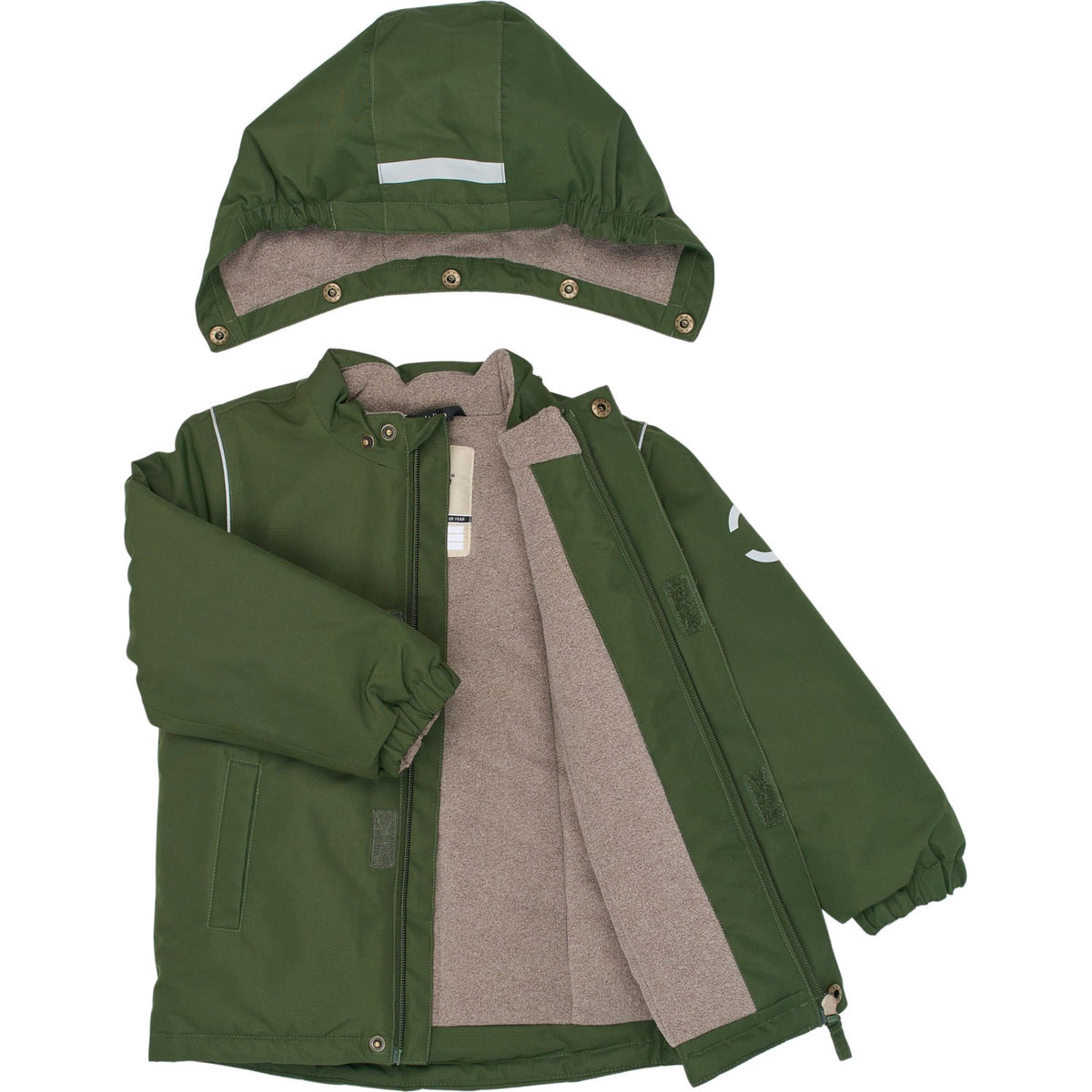 Mikk-Line Kombu Green Winter Jacket Solid