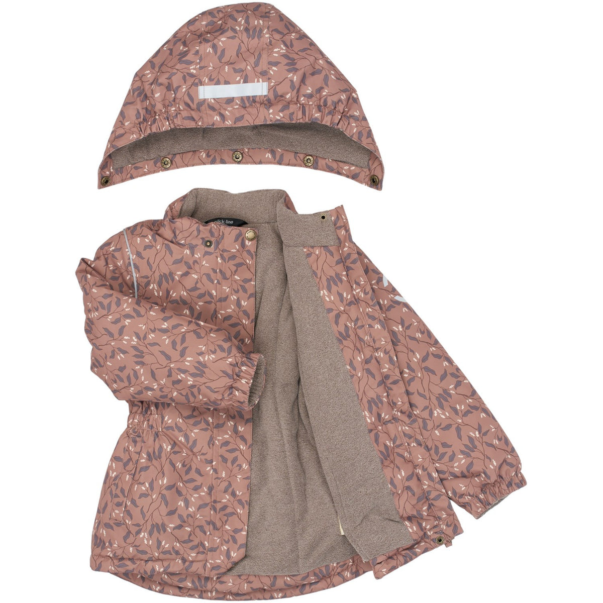 Mikk-Line Leaf AOP Winter Jacket Waist AOP