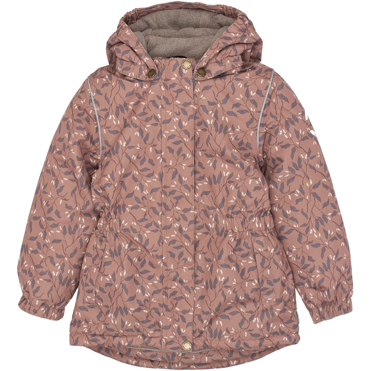 Mikk-Line Leaf AOP Winter Jacket Waist AOP