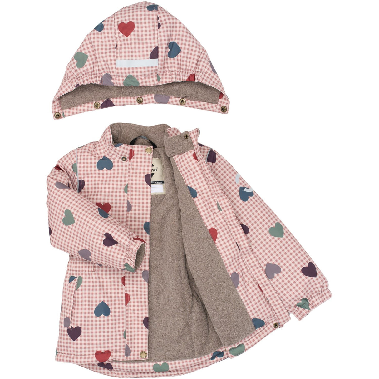Mikk-Line Heart AOP Winter Jacket Waist AOP