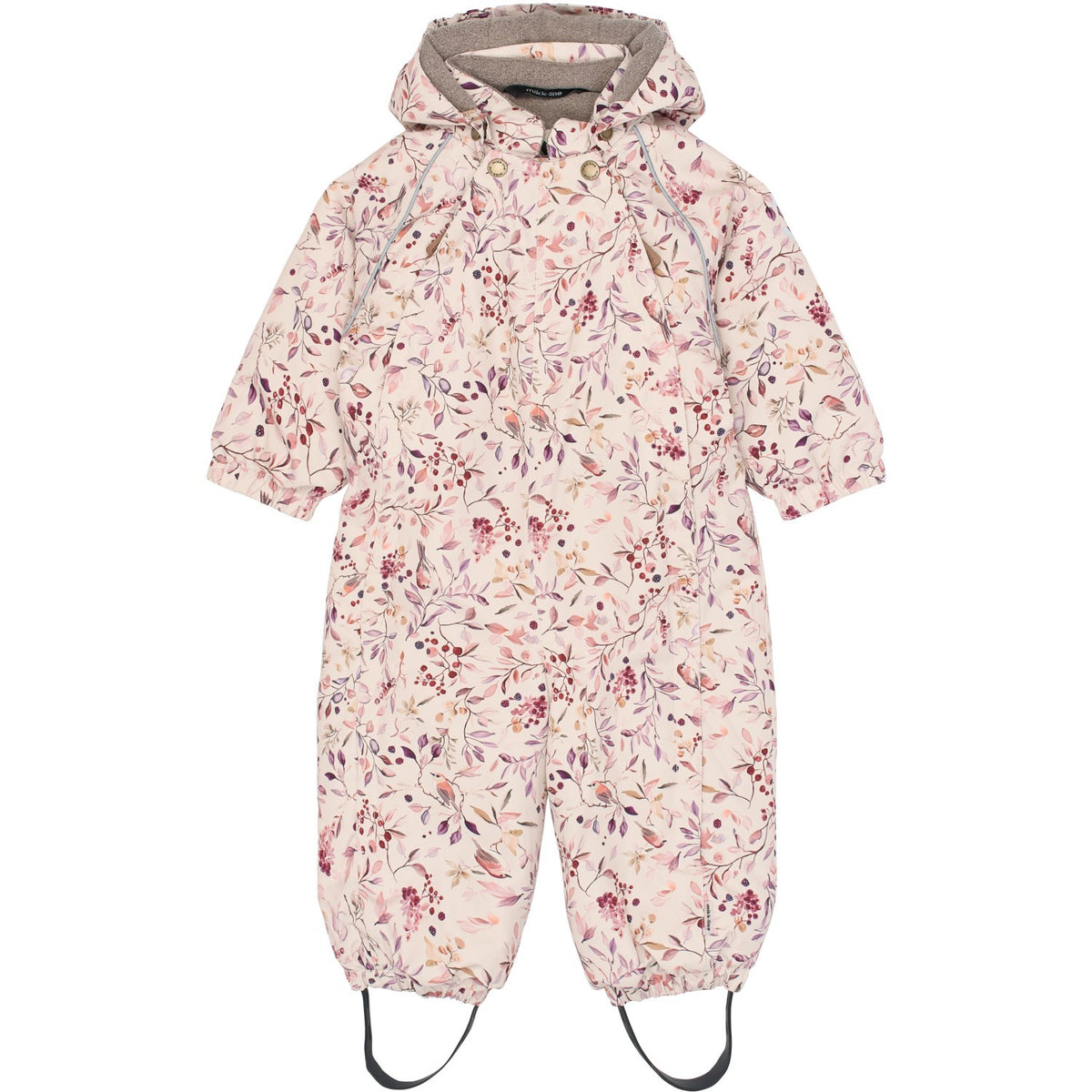 Mikk-Line Berries & Birds AOP Polyester Baby Suit - AOP