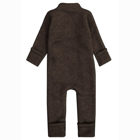 Mikk-Line Dark Brown Melange Wool suit