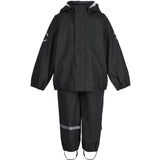 Mikk-Line Rainwear Jacket And Pants Black