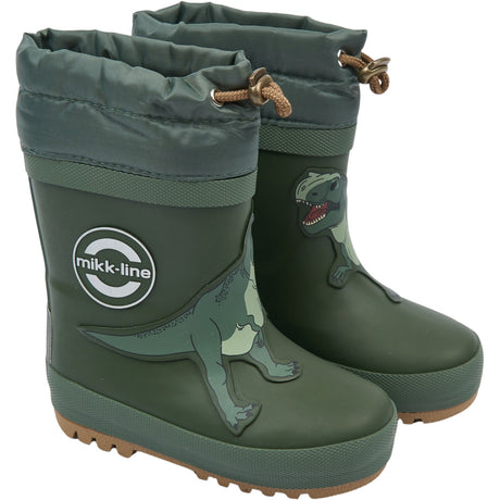 Mikk-Line Kombu Green Wellies Winter - 3D