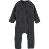 Mikk-Line Wool Baby Suit Anthracite Melange