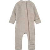 Mikk-Line Wool Suit Melange Offwhite