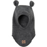 Mikk-Line Wool Balaclava w. Ears Anthracite Melange