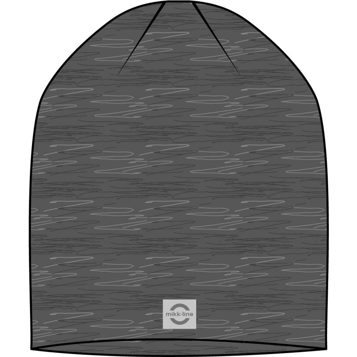 Mikk-Line Dark Grey Melange Cotton Hat - Solid