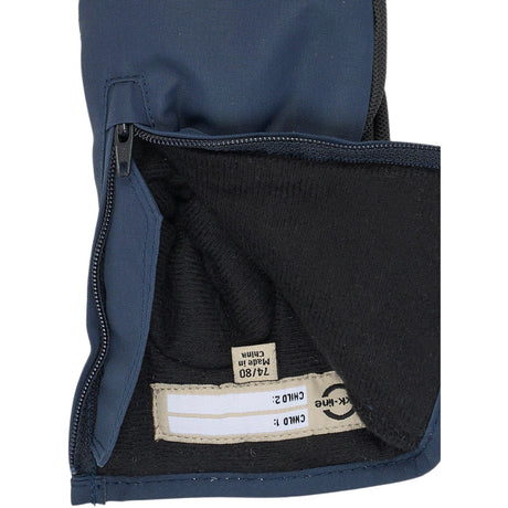Mikk-Line Blue Nights Polyester Mittens With Zip