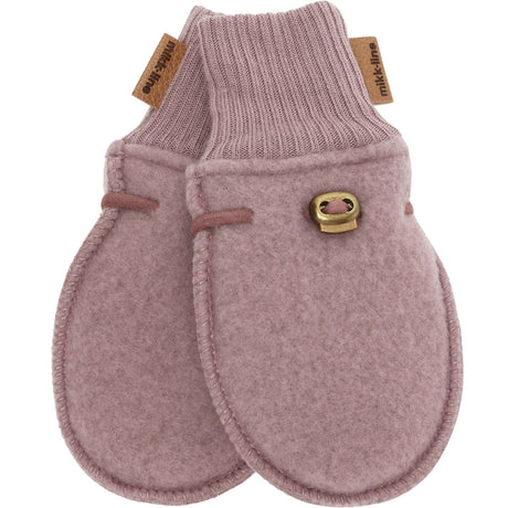 Mikk-Line Twilight Mauve Wool Mittens