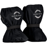 Mikk-Line Rain Footies w. Fleece Black