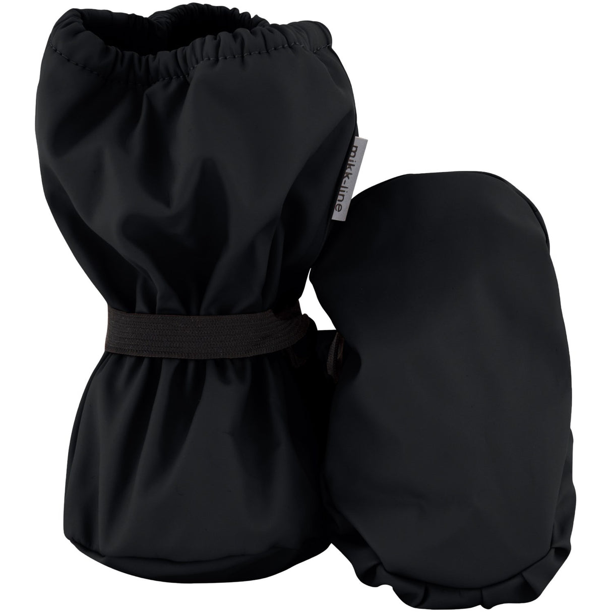 Mikk-Line Rain Footies w. Fleece Black