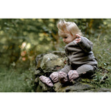 Mikk-Line Rain Footies w. Fleece Adobe Rose