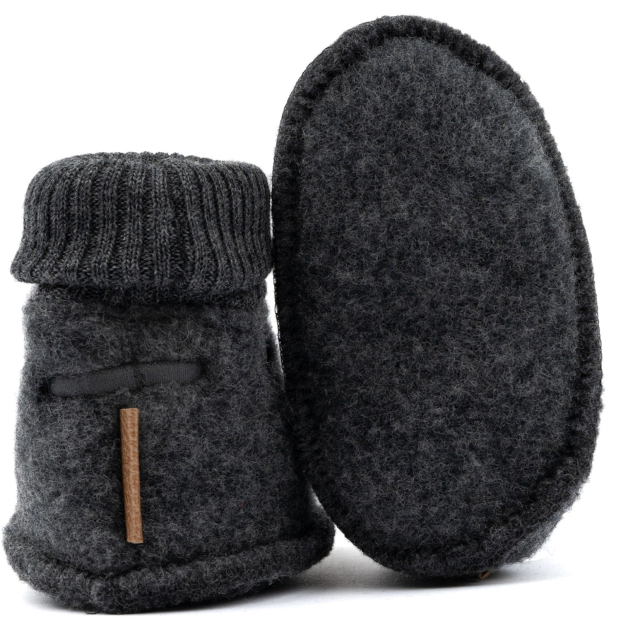 Mikk-Line Wool Footies Anthracite Melange