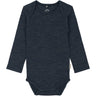 Mikk-Line Melange Blue Nights Merino Wool Ls Body