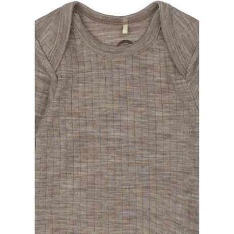 Mikk-Line Melange Denver Merino Wool Ls Body