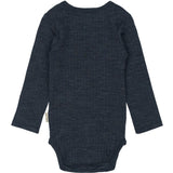 Mikk-Line Melange Blue Nights Merino Wool Ls Body